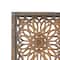 Set of 2 Brown Wood Traditional Wall Decor, 48" x 16"